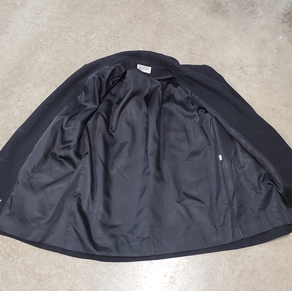 Vintage J.G.Hook Black Wool Womens Coat - Picture 6 of 8